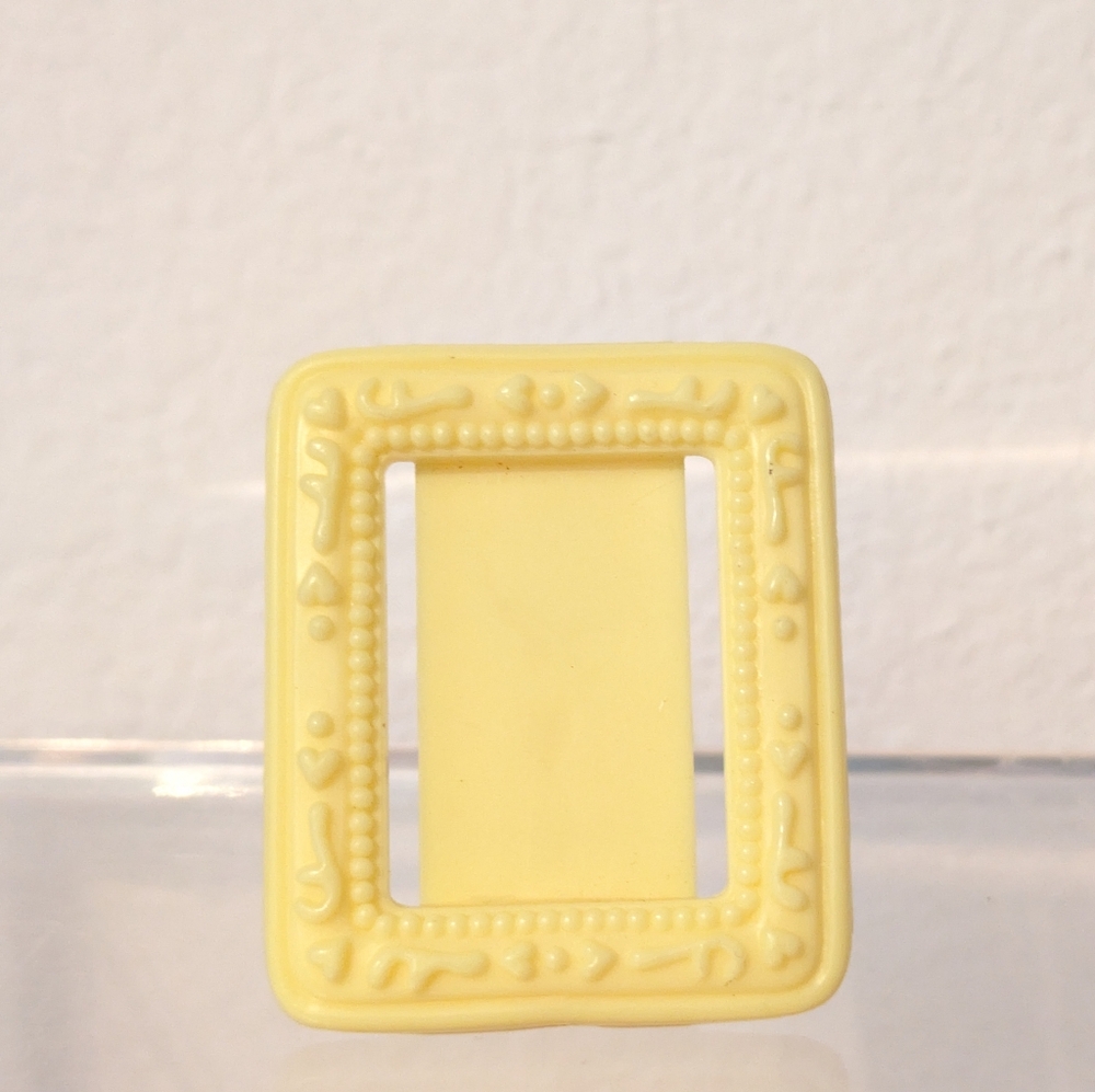 Vintage Playskool Dollhouse Yellow Empty Picture Frame